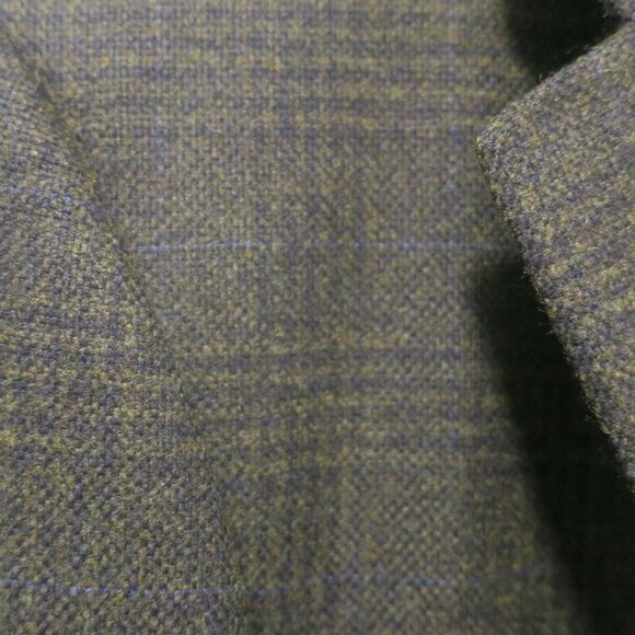 ERMENEGILDO ZEGNA CHECK PLAID SPORTS COAT SILK CASHMERE BLAZER  XL 42R JCKT SWIS - Picture 2 of 15